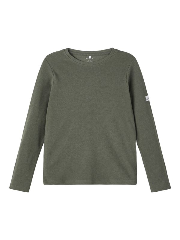 NAME IT NAME IT Тениска 'Lany'  каки / бяло