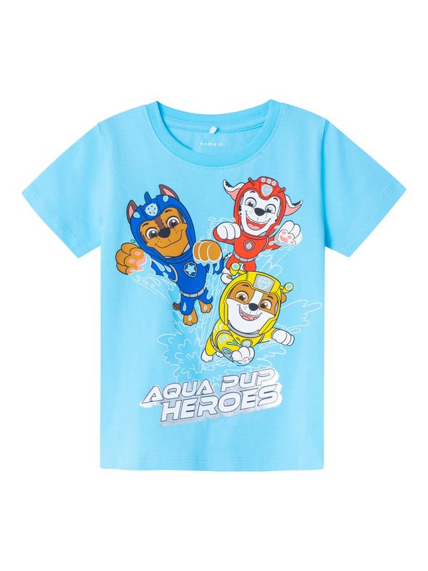 NAME IT NAME IT Тениска 'MANSE PAWPATROL'  тюркоазен / жълто / червено / бяло