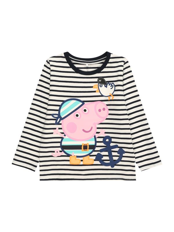 NAME IT NAME IT Тениска 'Mister Peppapig'  кремаво / тюркоазен / тъмносиньо / светлорозово