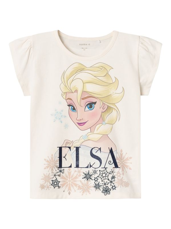 NAME IT NAME IT Тениска 'MYSA FROZEN'  кремаво / нощно синьо / светлосиньо / жълто