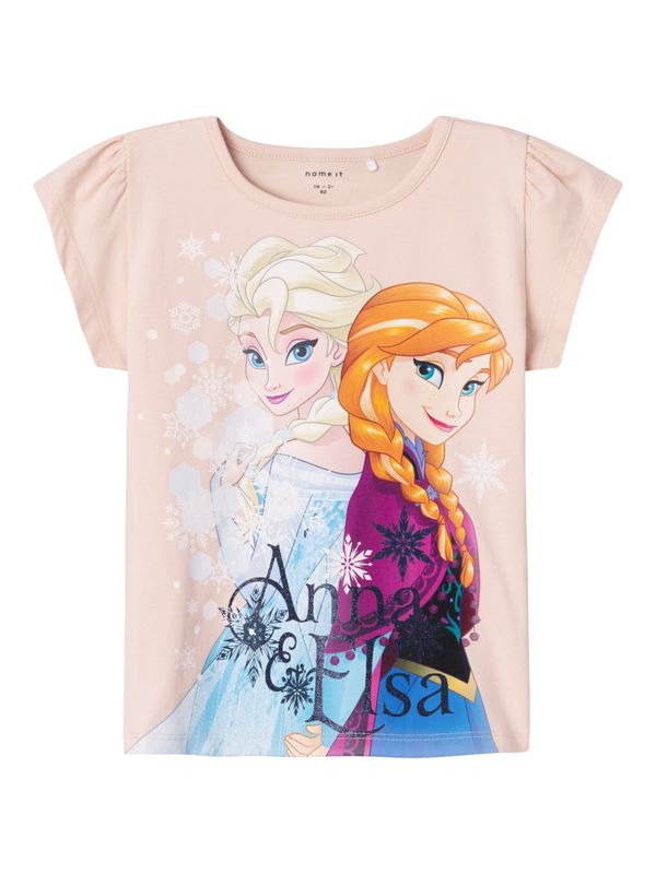 NAME IT NAME IT Тениска 'MYSA FROZEN'  светлосиньо / лилав / розе / черно