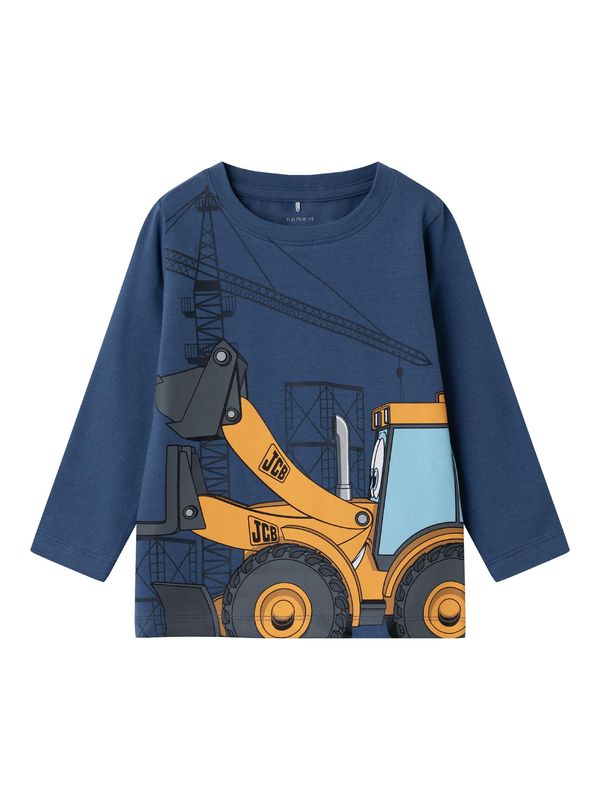 NAME IT NAME IT Тениска 'NESTO'  тъмносиньо / тъмносиво / оранжево / черно