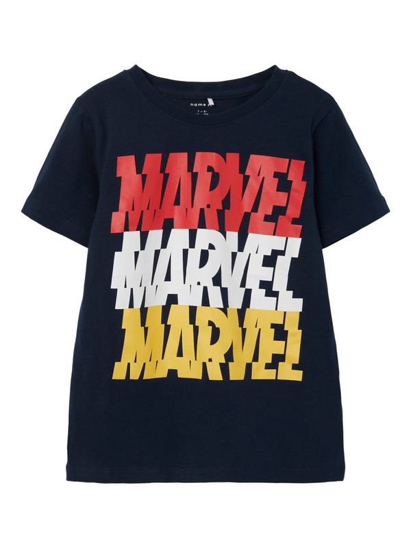 NAME IT NAME IT Тениска 'Nik'  тъмносиньо / пъстро