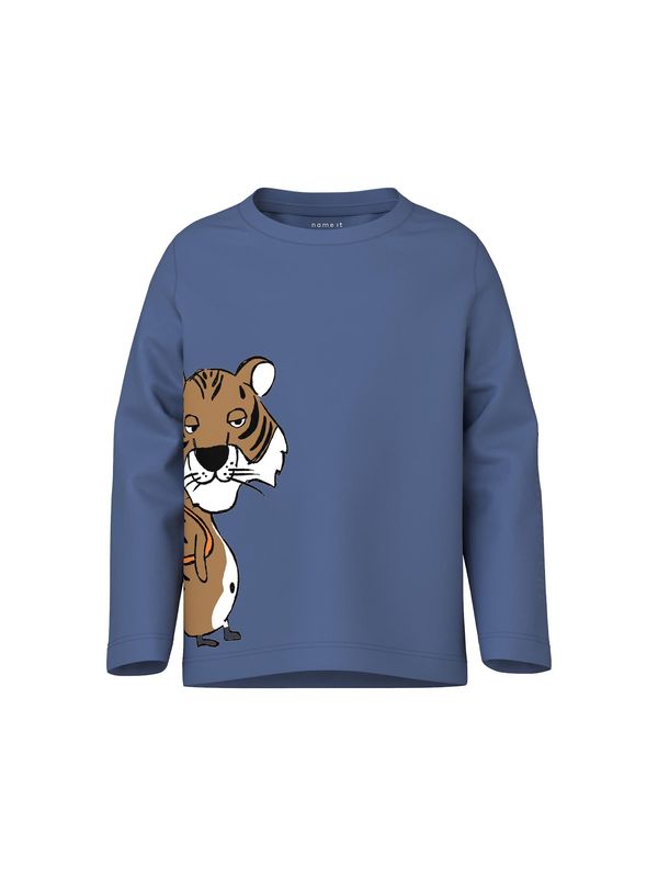 NAME IT NAME IT Тениска 'STIGER'  тъмносиньо / пуебло оранжево-кафяво / черно / бяло