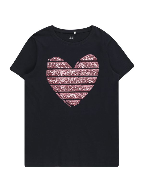 NAME IT NAME IT Тениска 'TANA'  нейви синьо / еосин