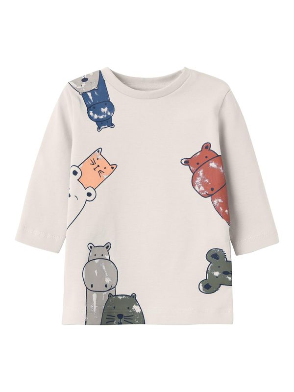 NAME IT NAME IT Тениска 'TOCCO'  кремаво / синьо / сиво / червено