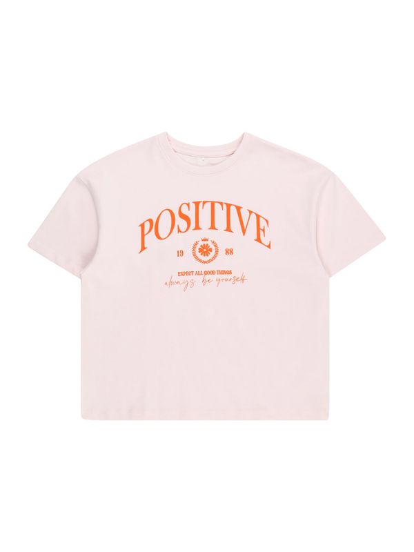 NAME IT NAME IT Тениска 'VANA'  оранжево / светлорозово