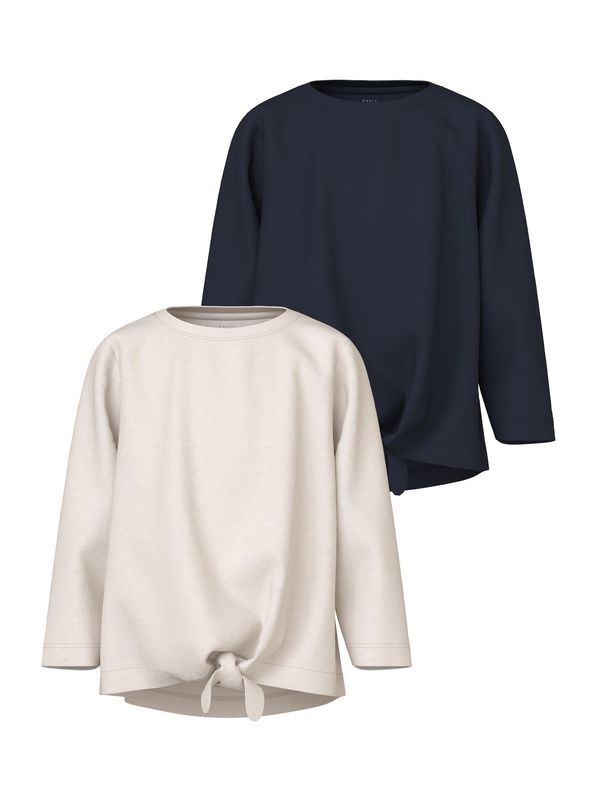 NAME IT NAME IT Тениска 'VAYA'  сапфирено синьо / яйчена черупка