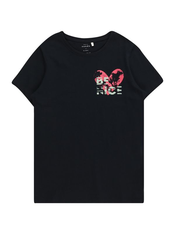 NAME IT NAME IT Тениска 'VEEN'  сапфирено синьо / розово / бяло