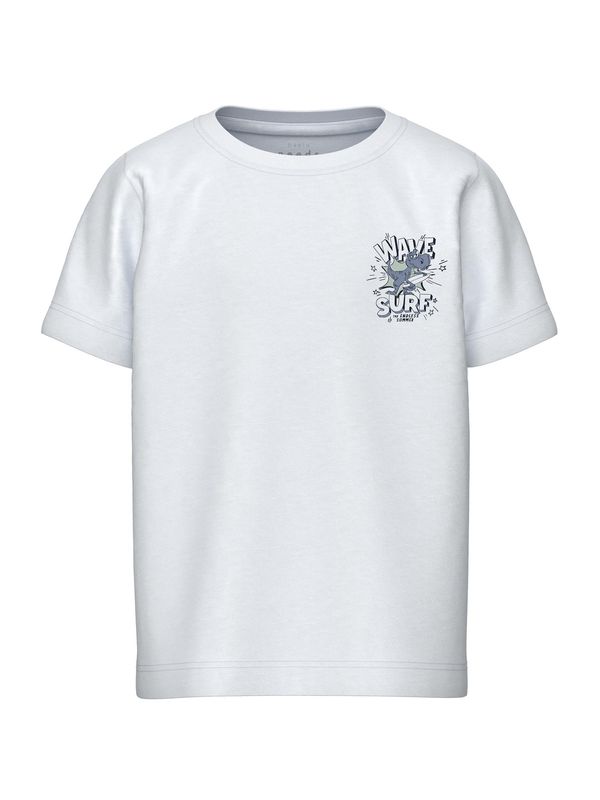 NAME IT NAME IT Тениска 'VELIX'  сапфирено синьо / черно / мръсно бяло