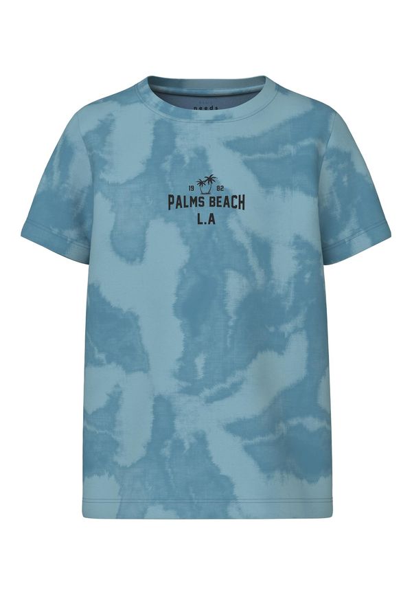 NAME IT NAME IT Тениска 'VELUKAS'  гълъбово синьо / небесносиньо / черно