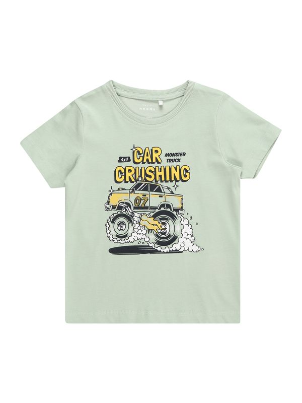 NAME IT NAME IT Тениска 'VICTOR'  златистожълто / мента / черно / бяло