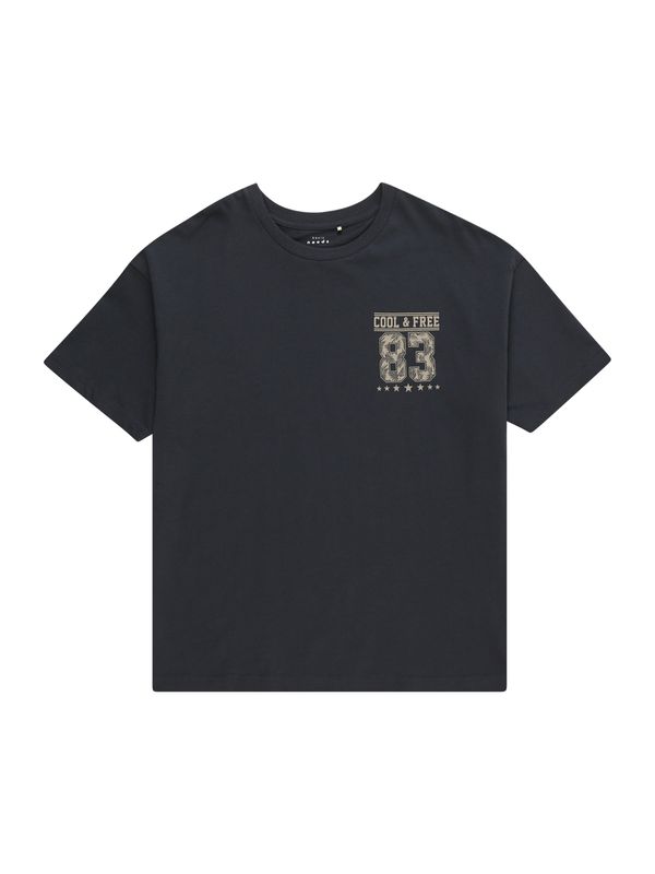 NAME IT NAME IT Тениска 'VILIAN'  нейви синьо / сиво-бежово