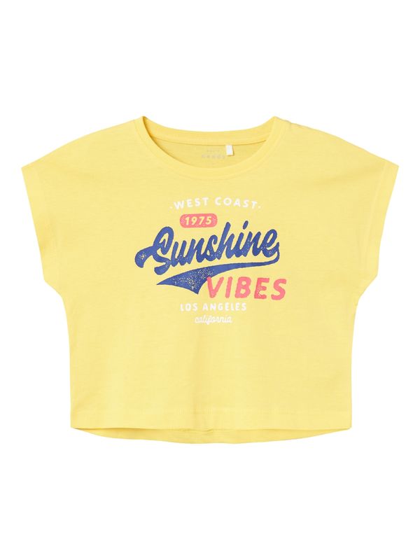 NAME IT NAME IT Тениска 'Vilma'  нейви синьо / жълто / червено / мръсно бяло