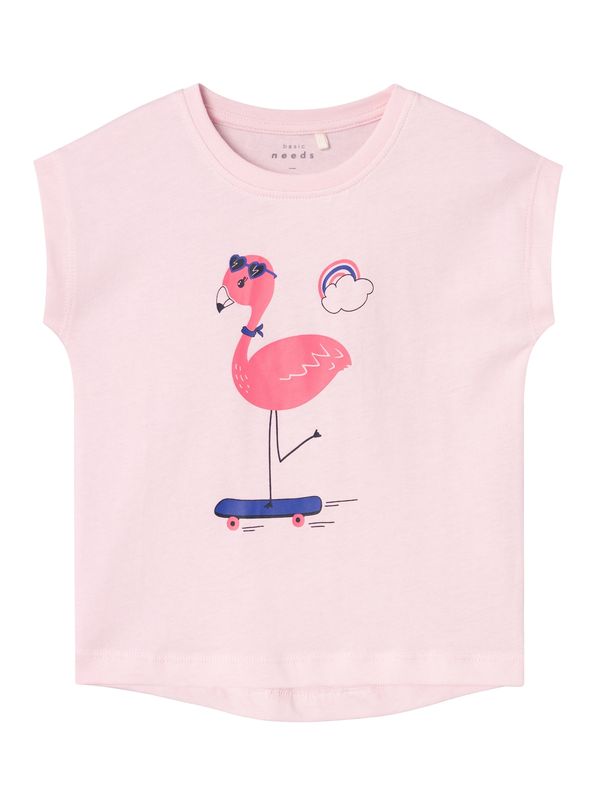 NAME IT NAME IT Тениска 'VIOLET'  тъмносиньо / розово / бледорозово / черно