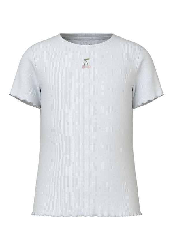 NAME IT NAME IT Тениска 'VIVEMMA'  светлозелено / бледорозово / бяло