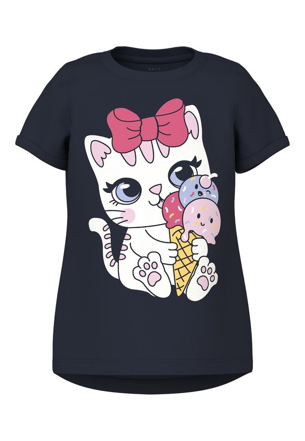 NAME IT NAME IT Тениска 'VIX'  сапфирено синьо / светлолилаво / розово / бяло