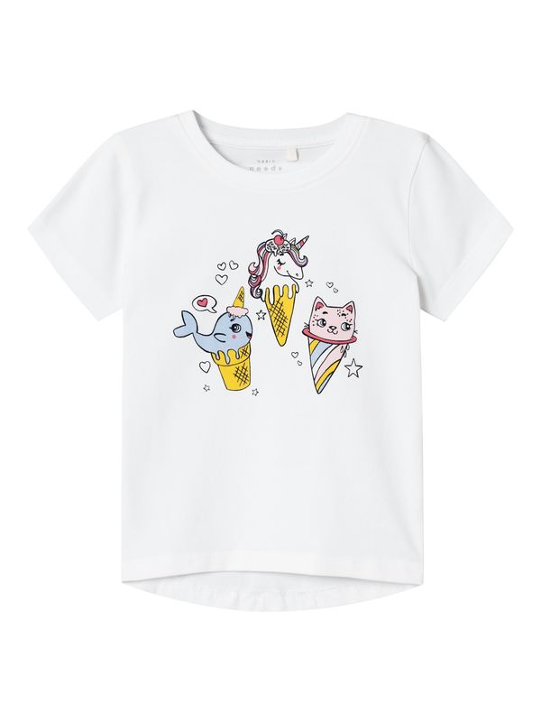 NAME IT NAME IT Тениска 'VIX'  светлосиньо / жълто / червено / бяло