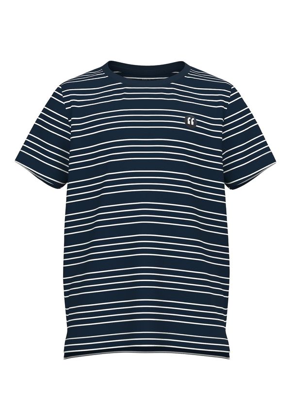 NAME IT NAME IT Тениска 'VOBY'  нощно синьо / бяло