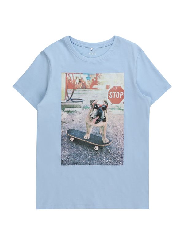 NAME IT NAME IT Тениска 'VOTO'  кралско синьо / черешово червено / черно / бяло