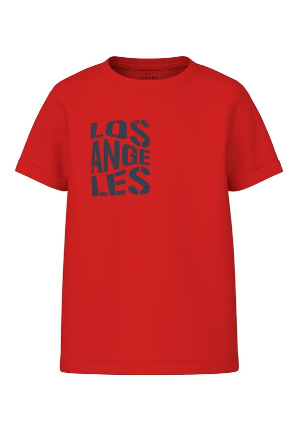 NAME IT NAME IT Тениска 'VUX'  петрол / огнено червено