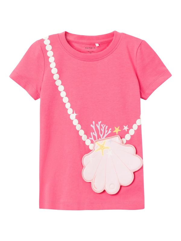 NAME IT NAME IT Тениска 'ZUZZIE'  жълто / бледорозово / светлорозово / бяло