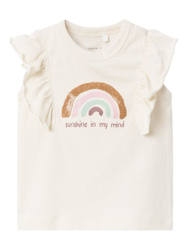 NAME IT NAME IT Топ 'HOPES'  кремаво / мента / бледорозово