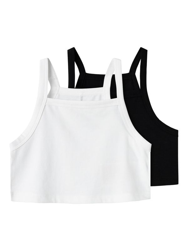 NAME IT NAME IT Топ 'VILINA'  черно / бяло