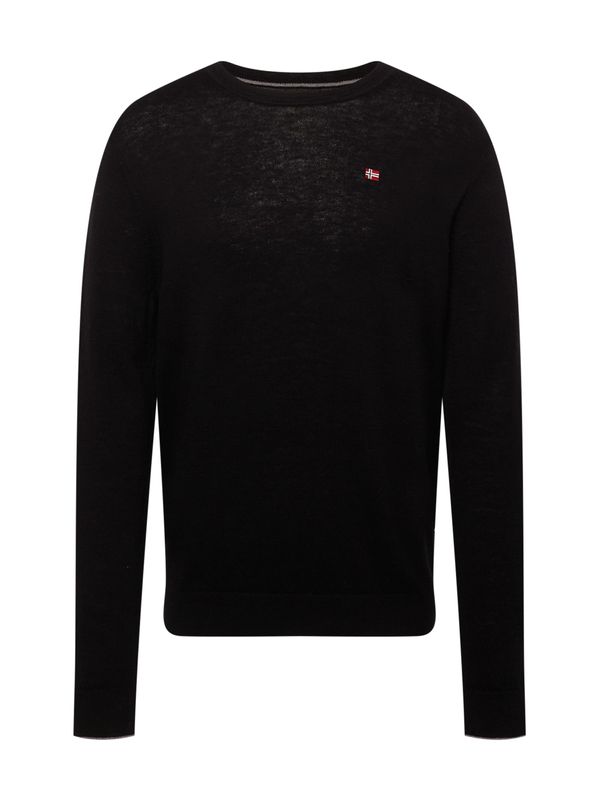 NAPAPIJRI NAPAPIJRI Пуловер 'DAMAVAND'  червено / черно / бяло