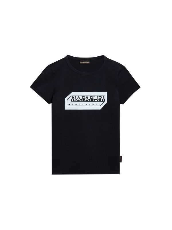 NAPAPIJRI NAPAPIJRI Тениска  черно / бяло