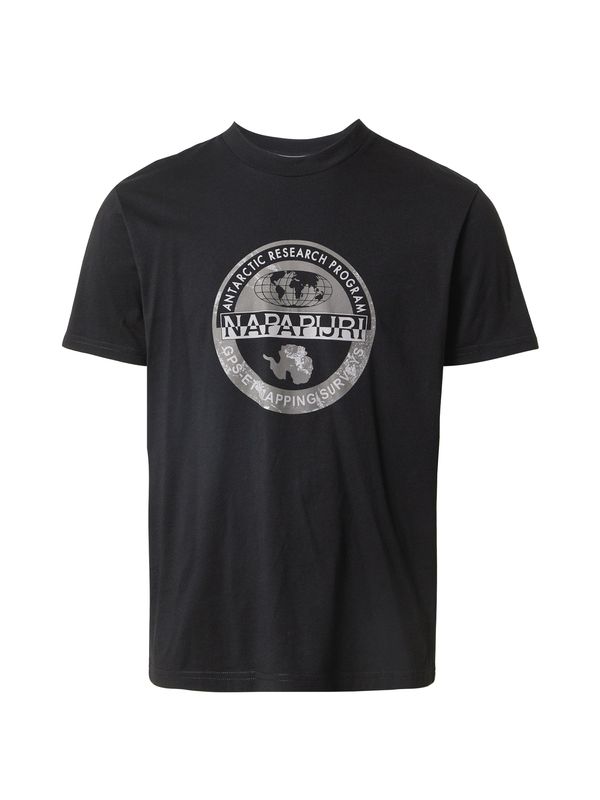 NAPAPIJRI NAPAPIJRI Тениска  черно / бяло