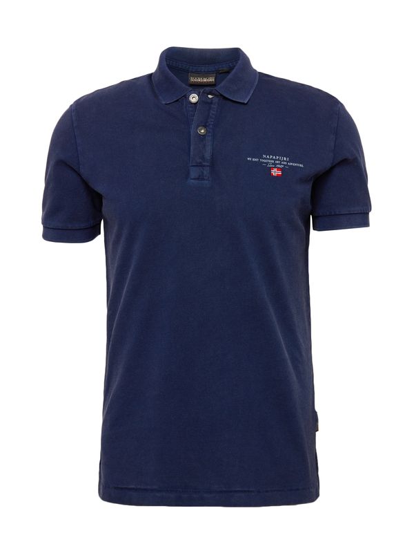 NAPAPIJRI NAPAPIJRI Тениска 'ELBAS'  морскосиньо / червено / бяло