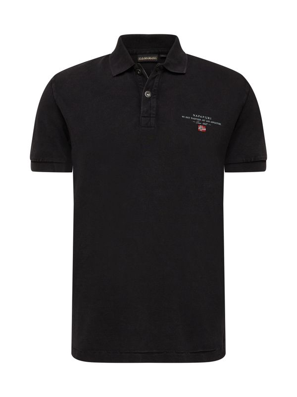 NAPAPIJRI NAPAPIJRI Тениска 'ELBAS'  нейви синьо / пастелно синьо / алено / черно