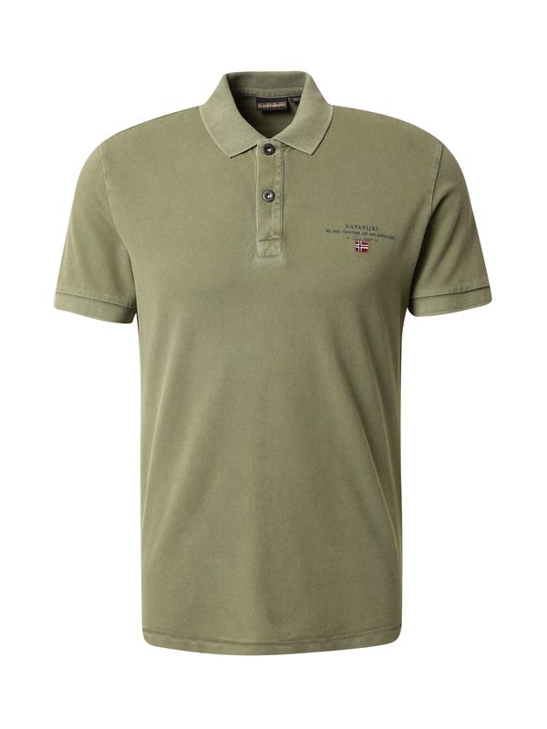 NAPAPIJRI NAPAPIJRI Тениска 'ELBAS'  тъмносиньо / каки / червено / бяло