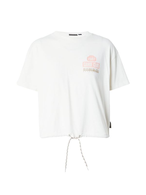 NAPAPIJRI NAPAPIJRI Тениска 'HOWARD'  брокат / сьомга / бяло