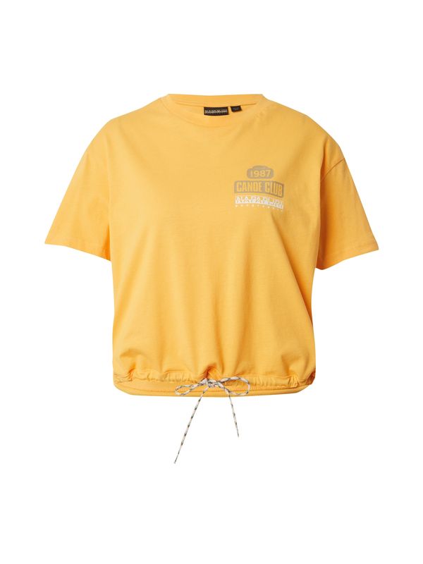 NAPAPIJRI NAPAPIJRI Тениска 'HOWARD'  жълто / сиво / бяло