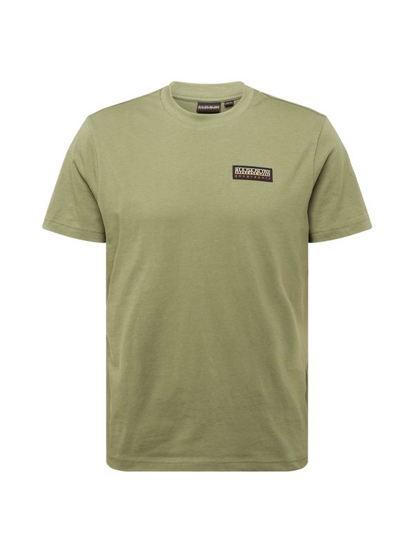 NAPAPIJRI NAPAPIJRI Тениска 'S-IAATO'  каки / оранжево / черно