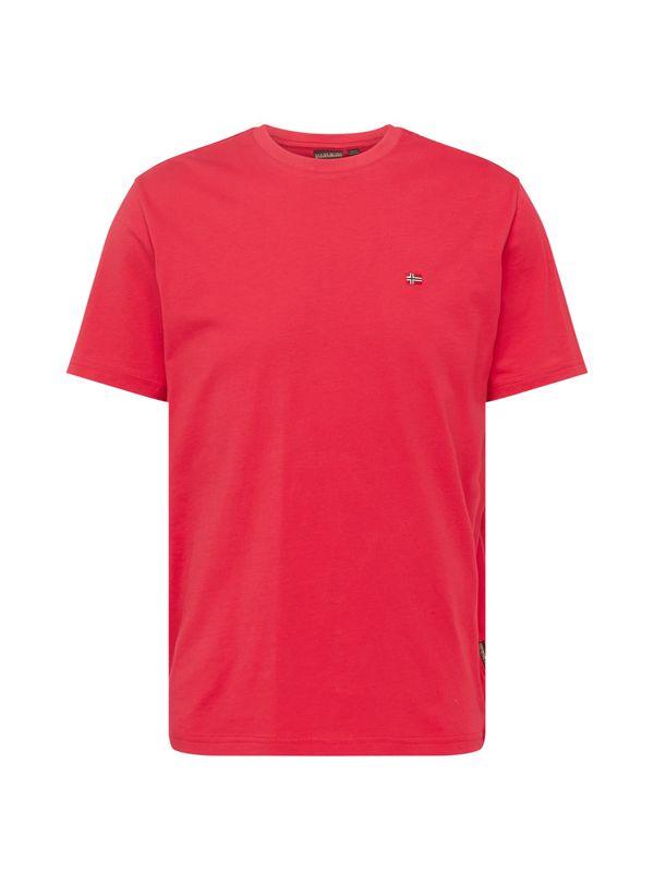 NAPAPIJRI NAPAPIJRI Тениска 'SALIS'  червено / пурпурно / черно / бяло