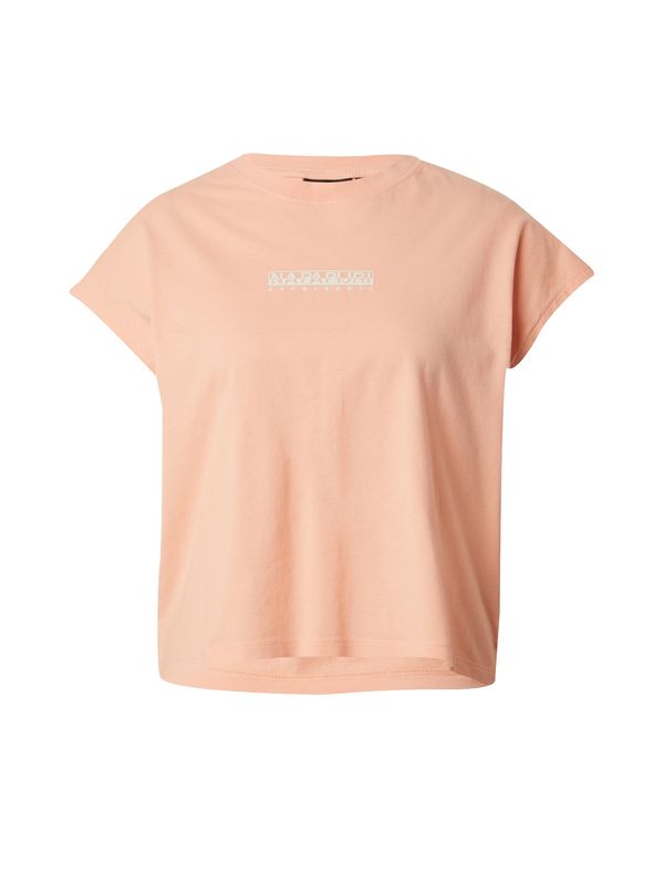 NAPAPIJRI NAPAPIJRI Тениска 'TAHI'  кафяво / праскова / сьомга / бяло