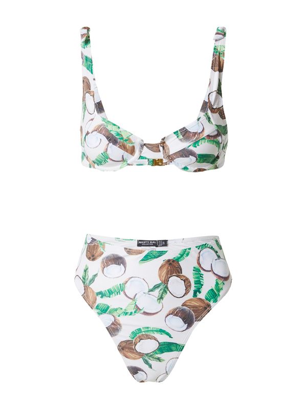 Nasty Gal Nasty Gal Бански тип бикини  бежово / кафяво / зелено / светлозелено