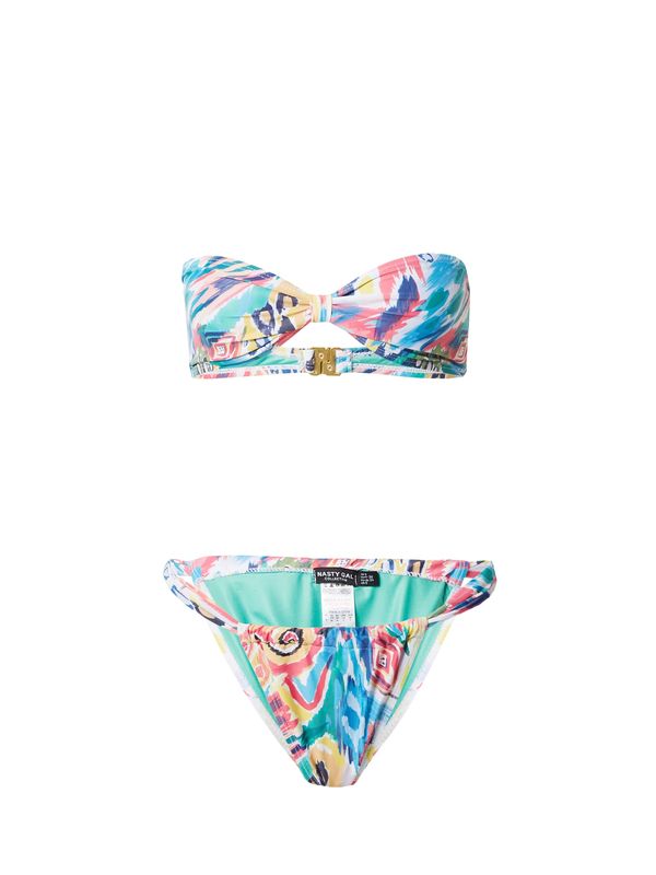 Nasty Gal Nasty Gal Бански тип бикини  светложълто / нефритено зелено / корал / бяло