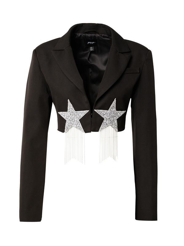 Nasty Gal Nasty Gal Блейзър  черно / сребърно