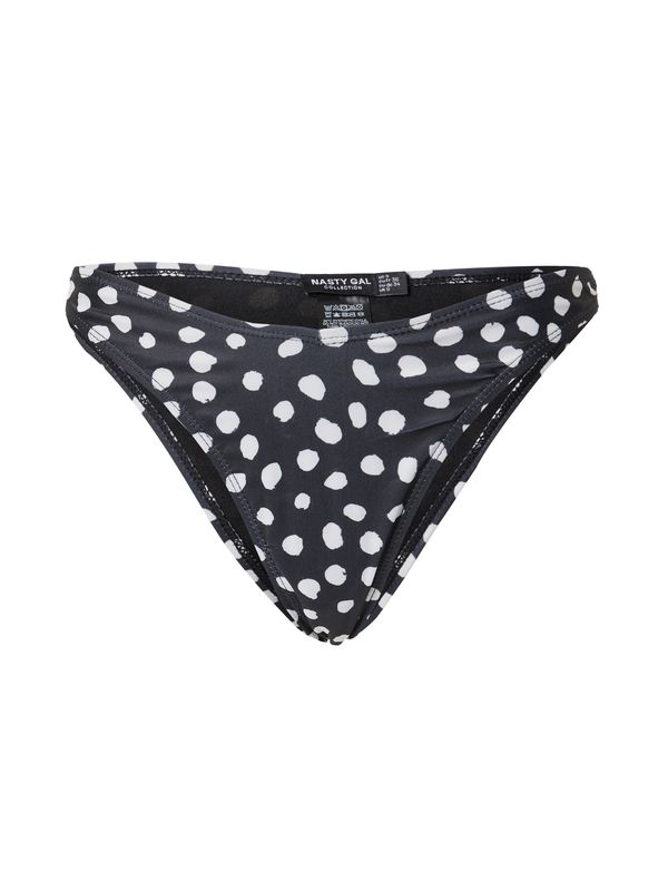 Nasty Gal Nasty Gal Долнище на бански тип бикини  черно / бяло