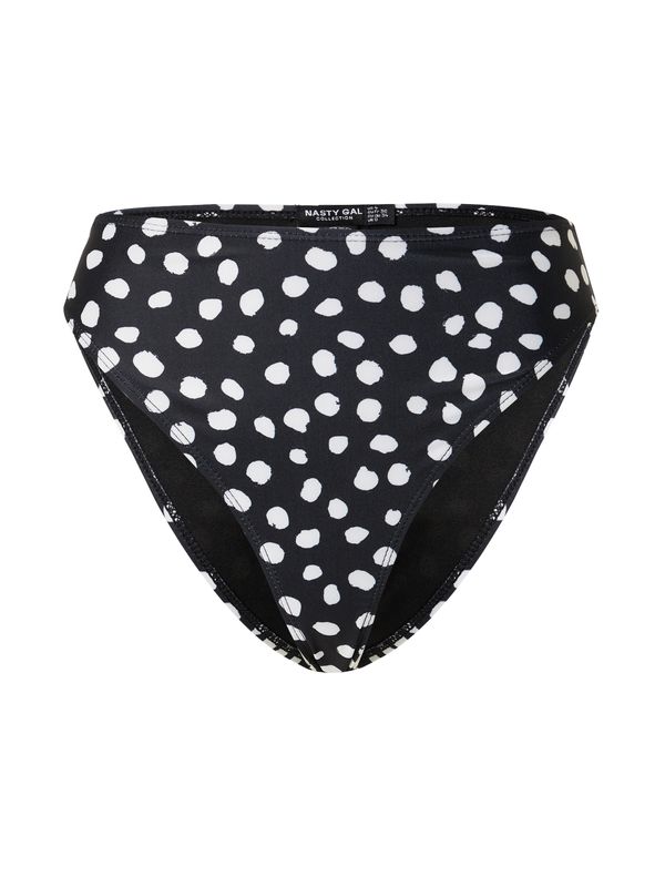 Nasty Gal Nasty Gal Долнище на бански тип бикини  черно / бяло