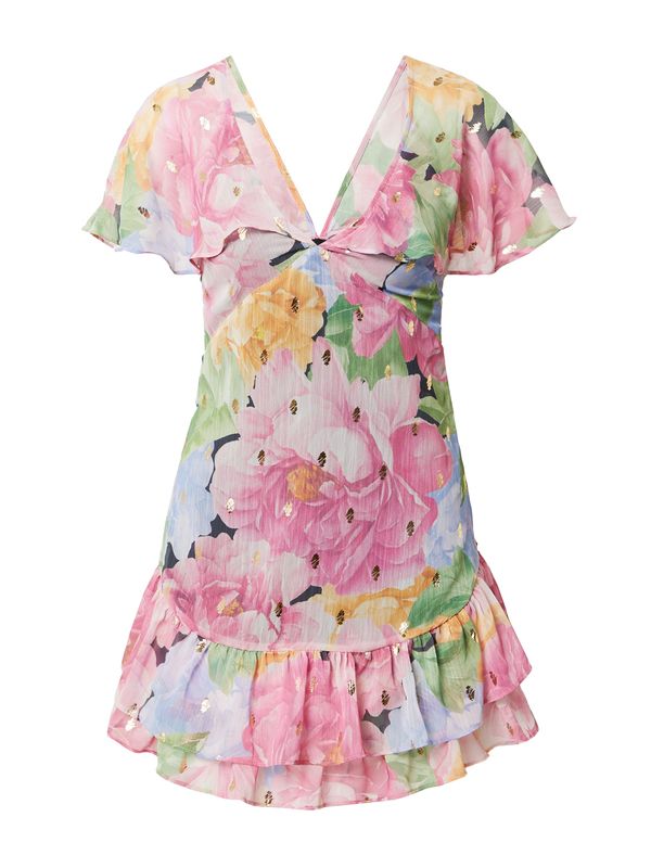 Nasty Gal Nasty Gal Лятна рокля  светлосиньо / злато / зелено / розово