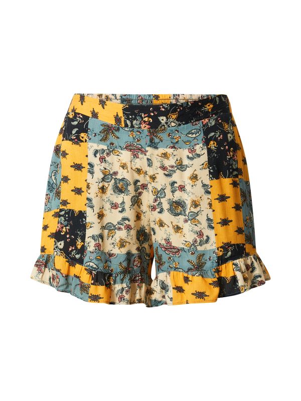 Nasty Gal Nasty Gal Панталон  светлобежово / нощно синьо / златистожълто / нефритено зелено