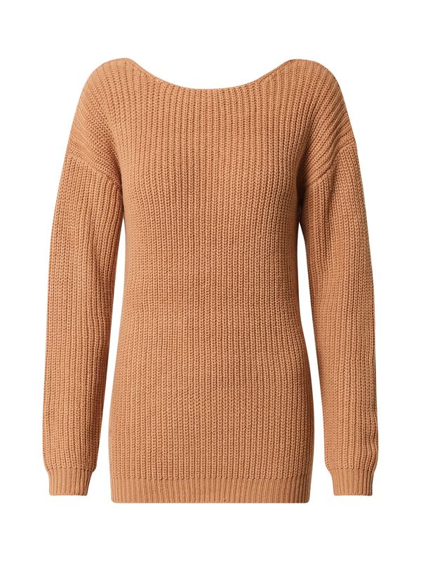 Nasty Gal Nasty Gal Пуловер 'Wine and Dine'  тъмнобежово