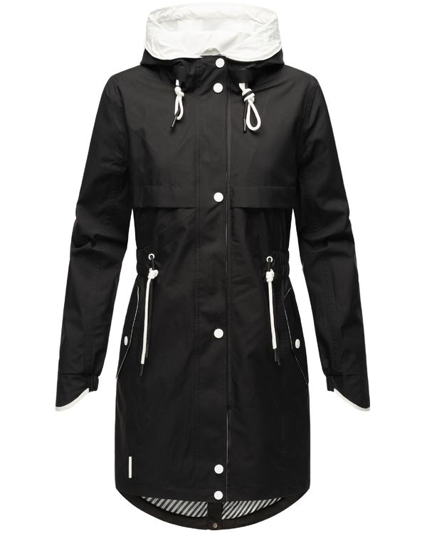 NAVAHOO NAVAHOO Функционално палто 'Xankaa'  черно / бяло