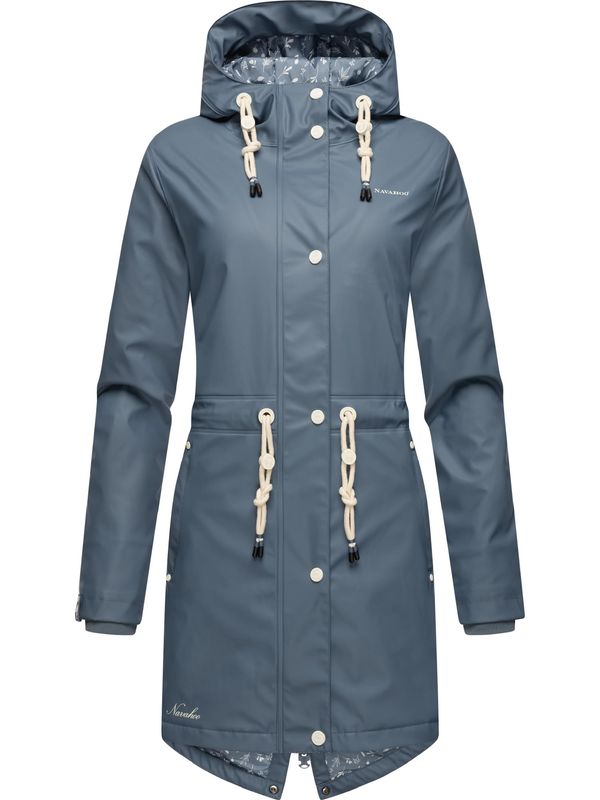 NAVAHOO NAVAHOO Функционално яке 'Flower of Ocean'  гълъбово синьо / бяло