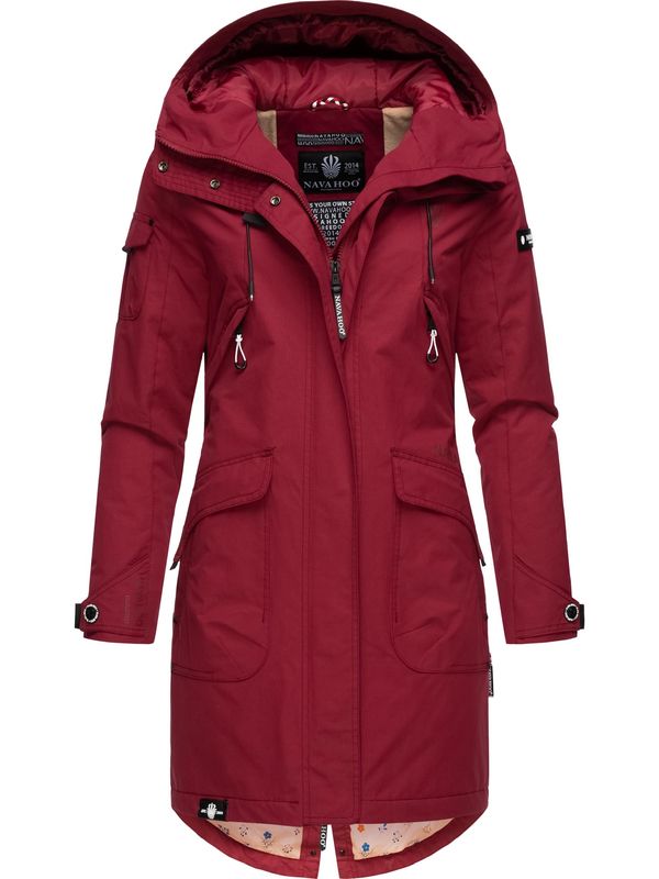 NAVAHOO NAVAHOO Функционално яке 'Pfefferschote'  тъмночервено / черно / бяло